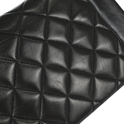Chanel Black Lambskin Medium Diana Shoulder Bag
