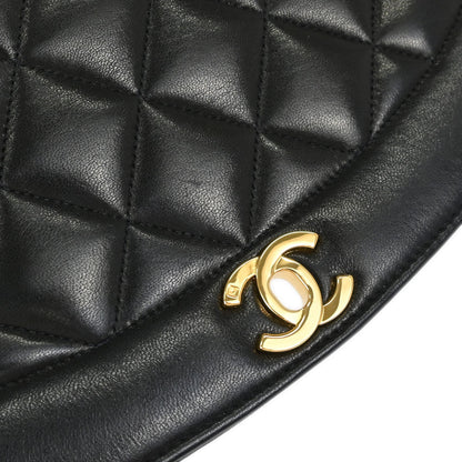 Chanel Black Lambskin Medium Diana Shoulder Bag
