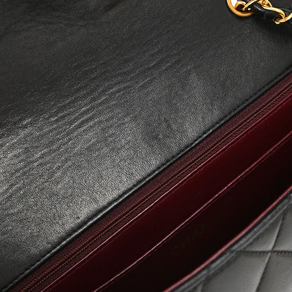 Chanel Black Lambskin Medium Diana Shoulder Bag