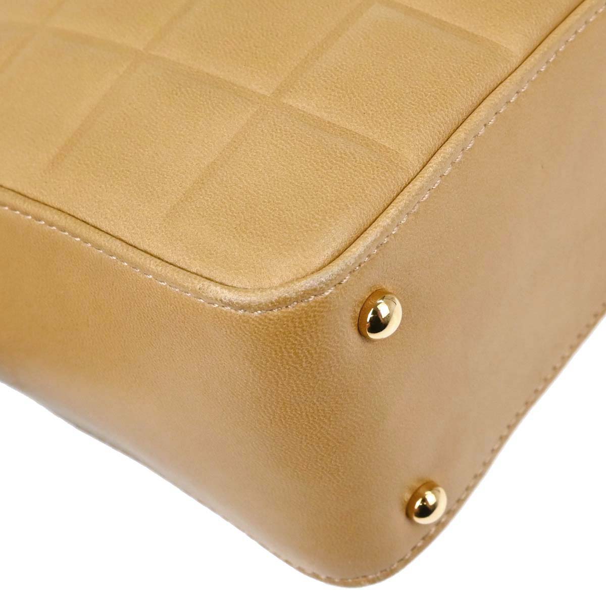 Chanel Beige Lambskin Choco Bar Handbag