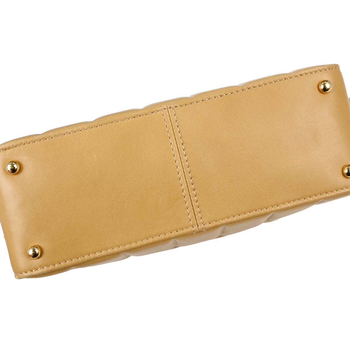 Chanel Beige Lambskin Choco Bar Handbag