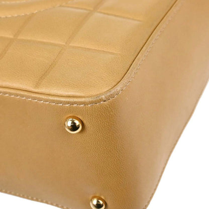 Chanel Beige Lambskin Choco Bar Handbag