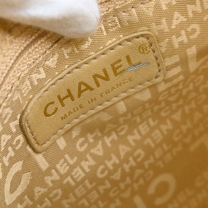 Chanel Beige Lambskin Choco Bar Handbag