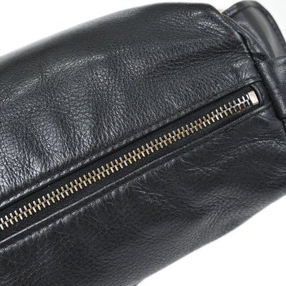 Chanel Black Calfskin Tweed Handbag