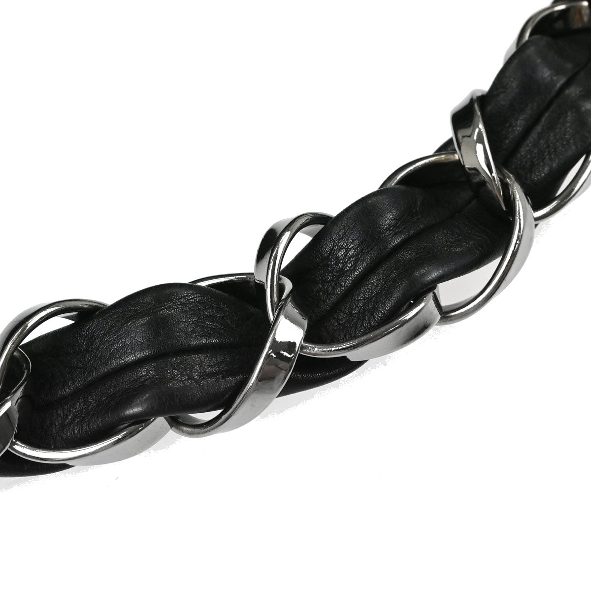 Chanel Black Calfskin Tweed Handbag