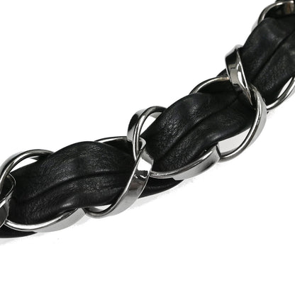 Chanel Black Calfskin Tweed Handbag