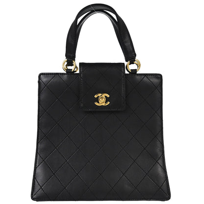 Chanel Black Calfskin Tote Handbag