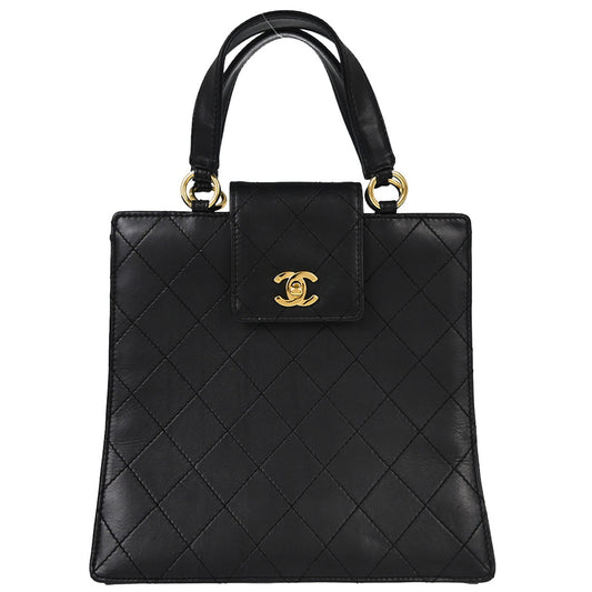 Chanel Black Calfskin Tote Handbag