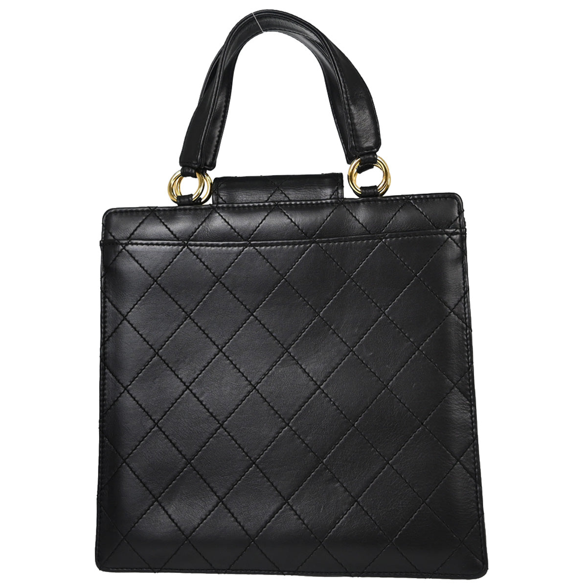 Chanel Black Calfskin Tote Handbag