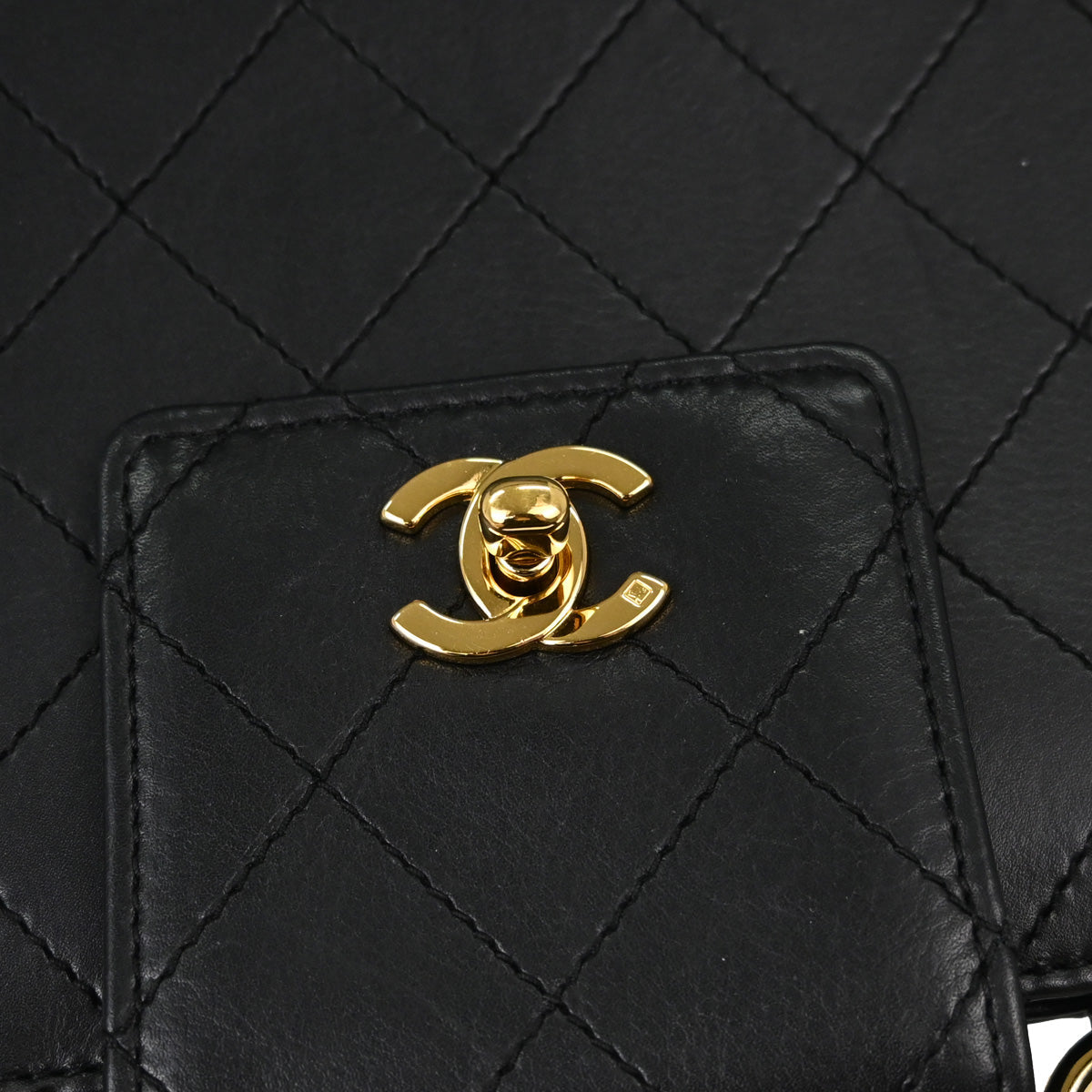 Chanel Black Calfskin Tote Handbag