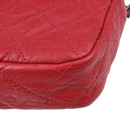 Chanel 2015-2016 Red Calfskin Easy Double Chain Flap Bag
