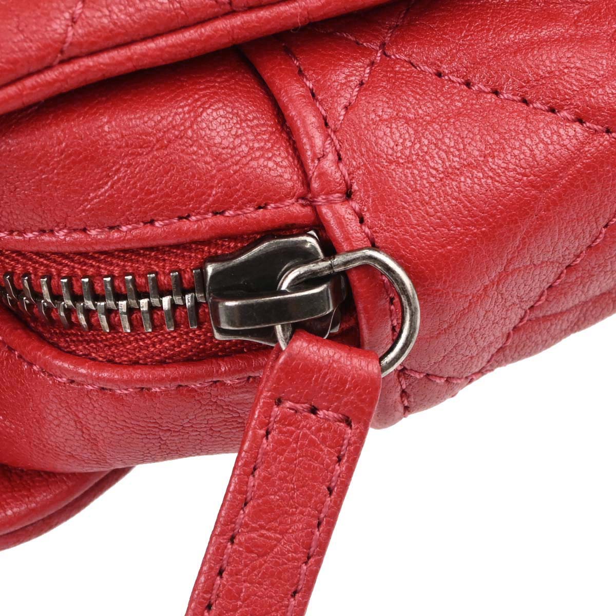 Chanel 2015-2016 Red Calfskin Easy Double Chain Flap Bag