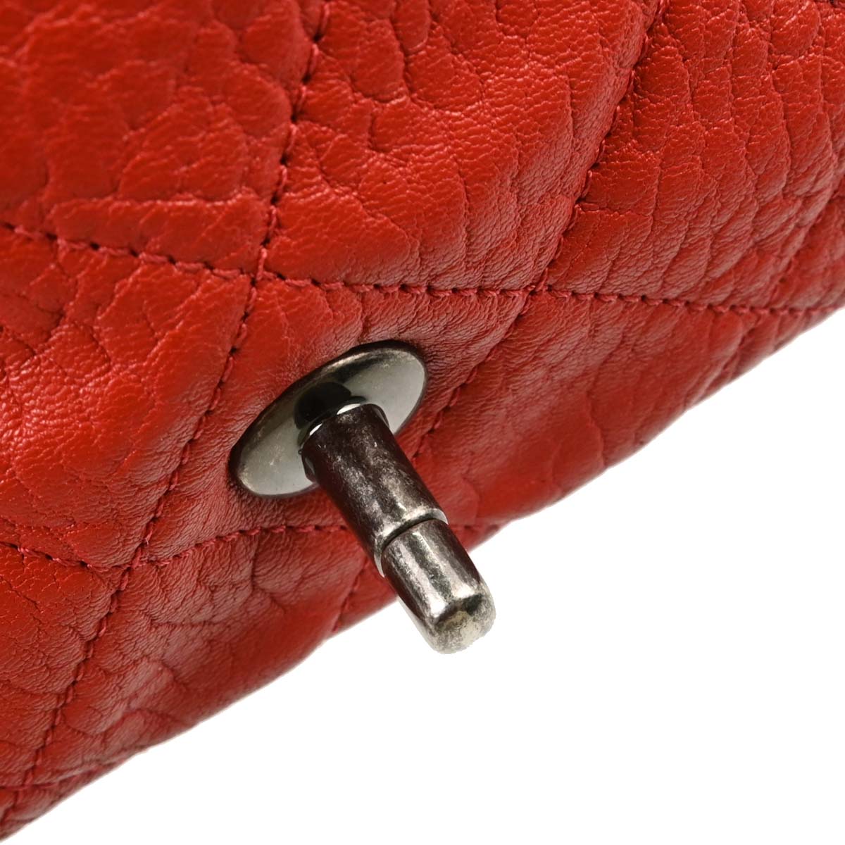 Chanel 2015-2016 Red Calfskin Easy Double Chain Flap Bag