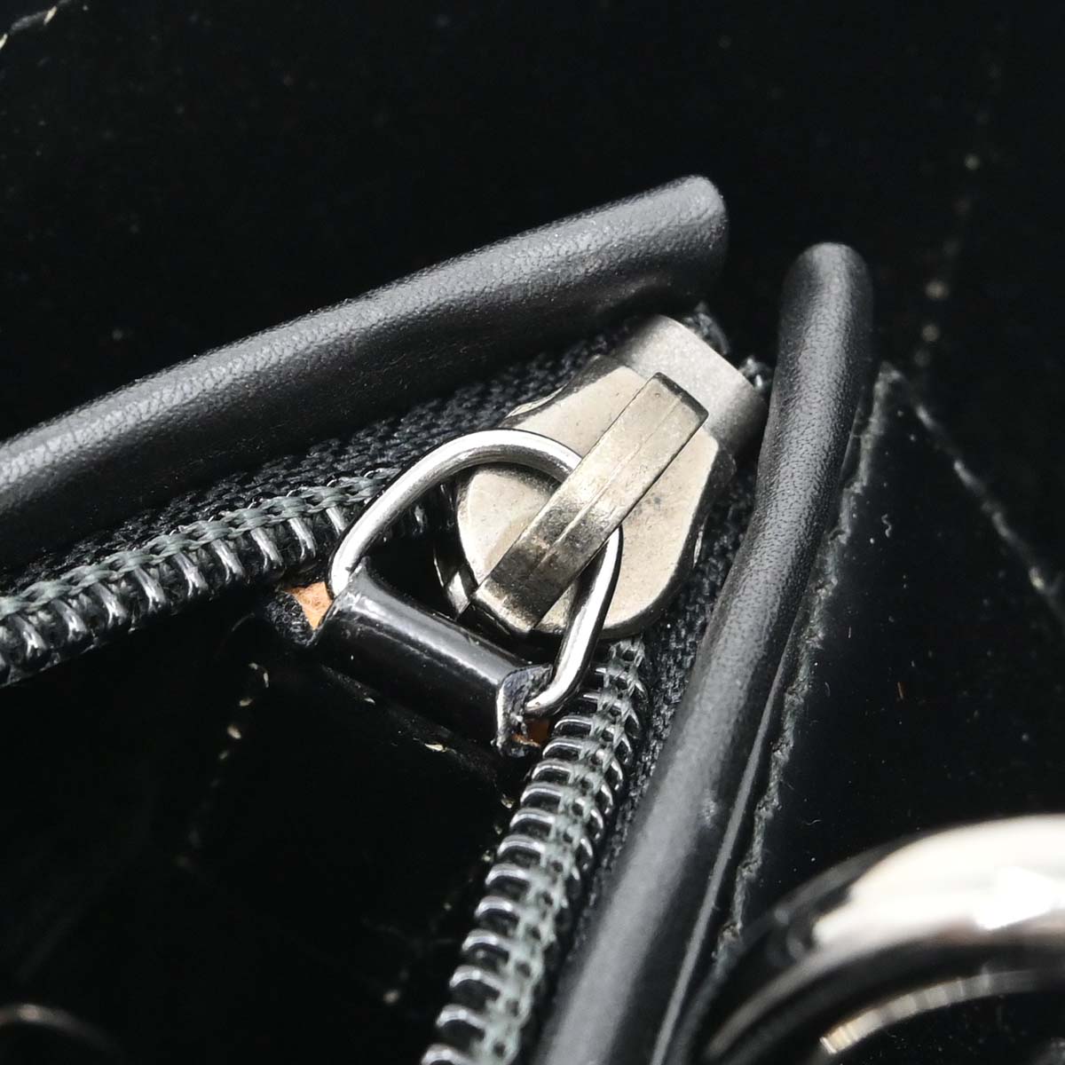 Christian Dior Black Pony Hair Leather Lady Dior 2way Shoulder Handbag
