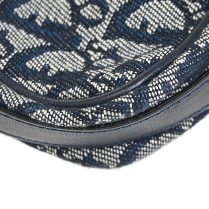Christian Dior Navy Canvas Trotter Handbag