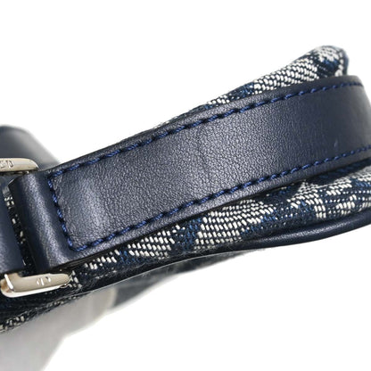 Christian Dior Navy Canvas Trotter Handbag