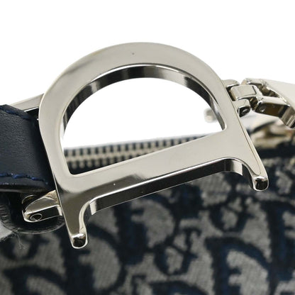 Christian Dior Navy Canvas Trotter Handbag