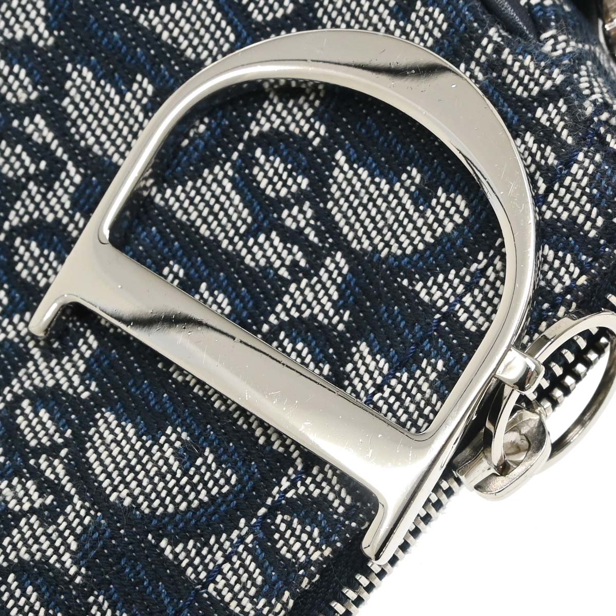 Christian Dior Navy Canvas Trotter Handbag