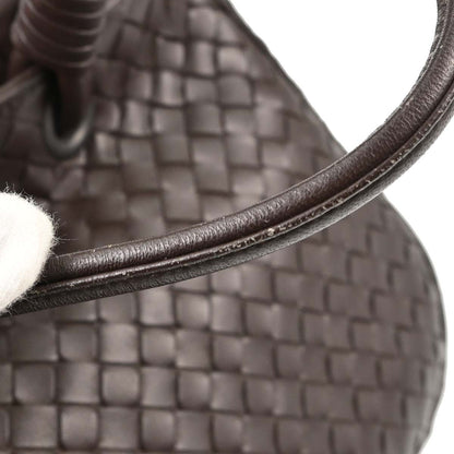 Bottega Veneta Brown Lambskin Intrecciato Tote Handbag