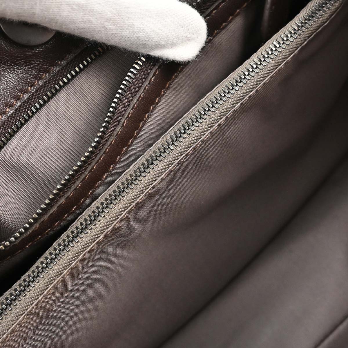 Bottega Veneta Brown Lambskin Intrecciato Tote Handbag