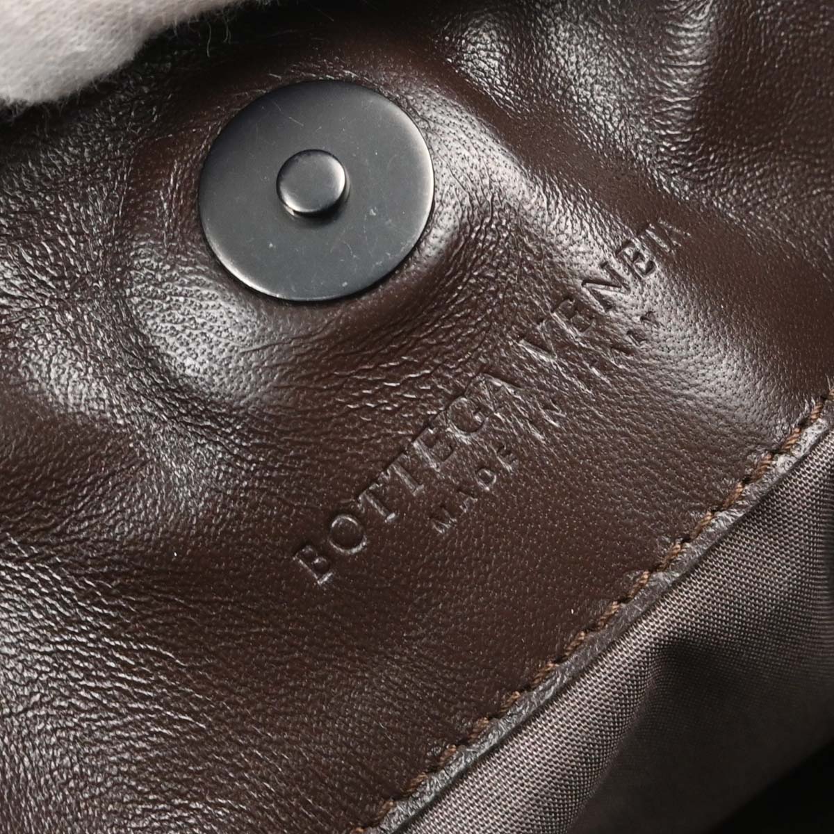Bottega Veneta Brown Lambskin Intrecciato Tote Handbag