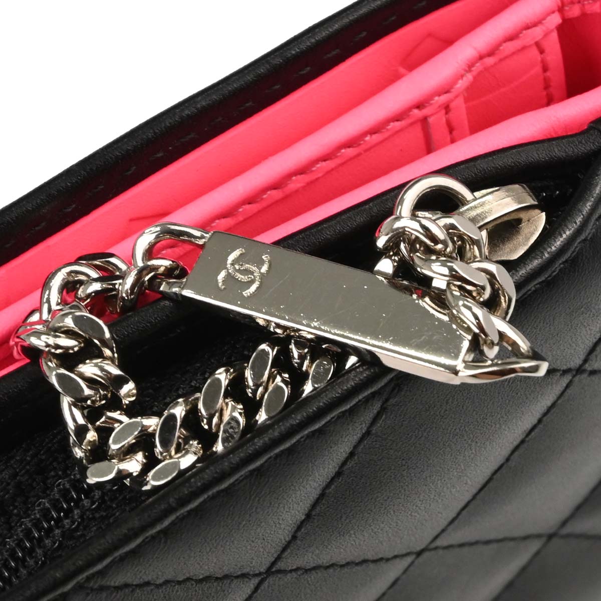 Chanel 2012 Black Calfskin Cambon Ligne Bifold Wallet