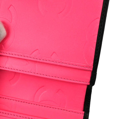 Chanel 2012 Black Calfskin Cambon Ligne Bifold Wallet