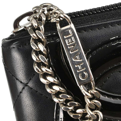 Chanel 2014-2015 Black Calfskin Cambon Ligne Zip Around Long Wallet