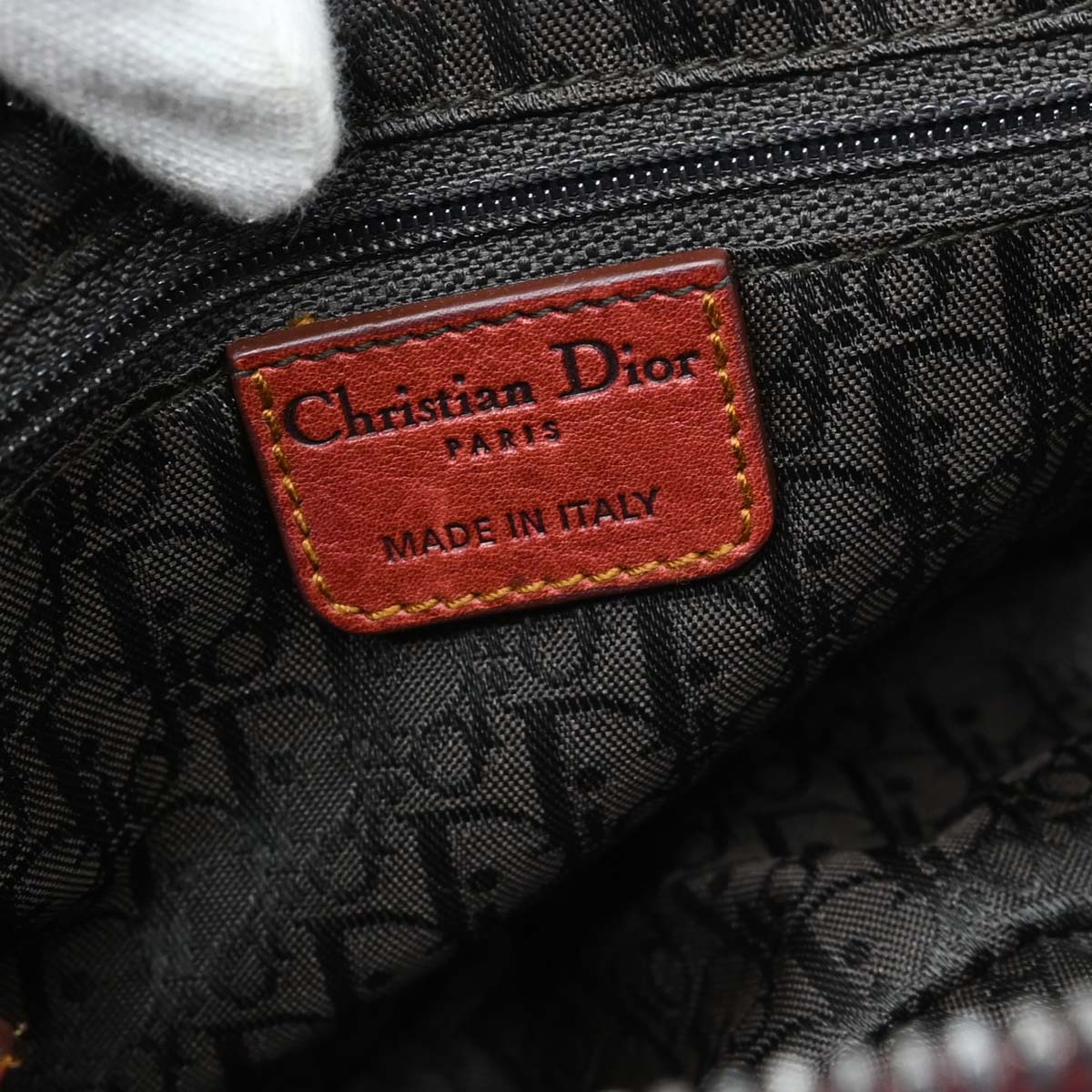Christian Dior Red Leather Vintage Finish Gaucho Shoulder Bag