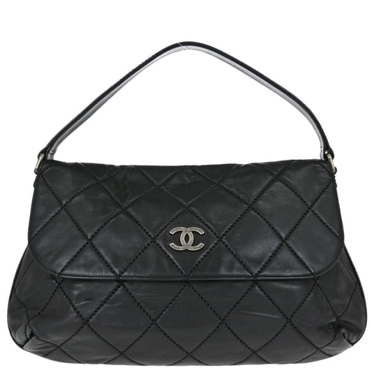 Chanel Black Calfskin Wild Stitch Handbag