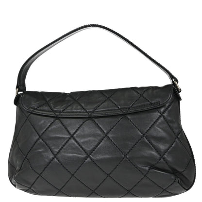 Chanel Black Calfskin Wild Stitch Handbag