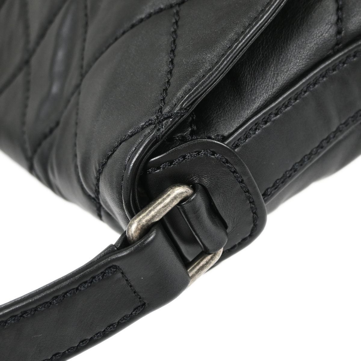 Chanel Black Calfskin Wild Stitch Handbag
