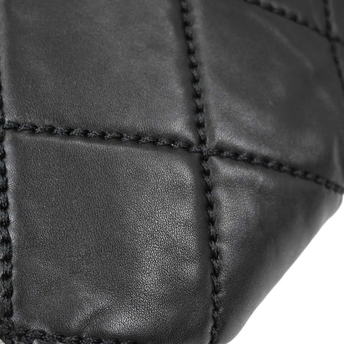 Chanel Black Calfskin Wild Stitch Handbag