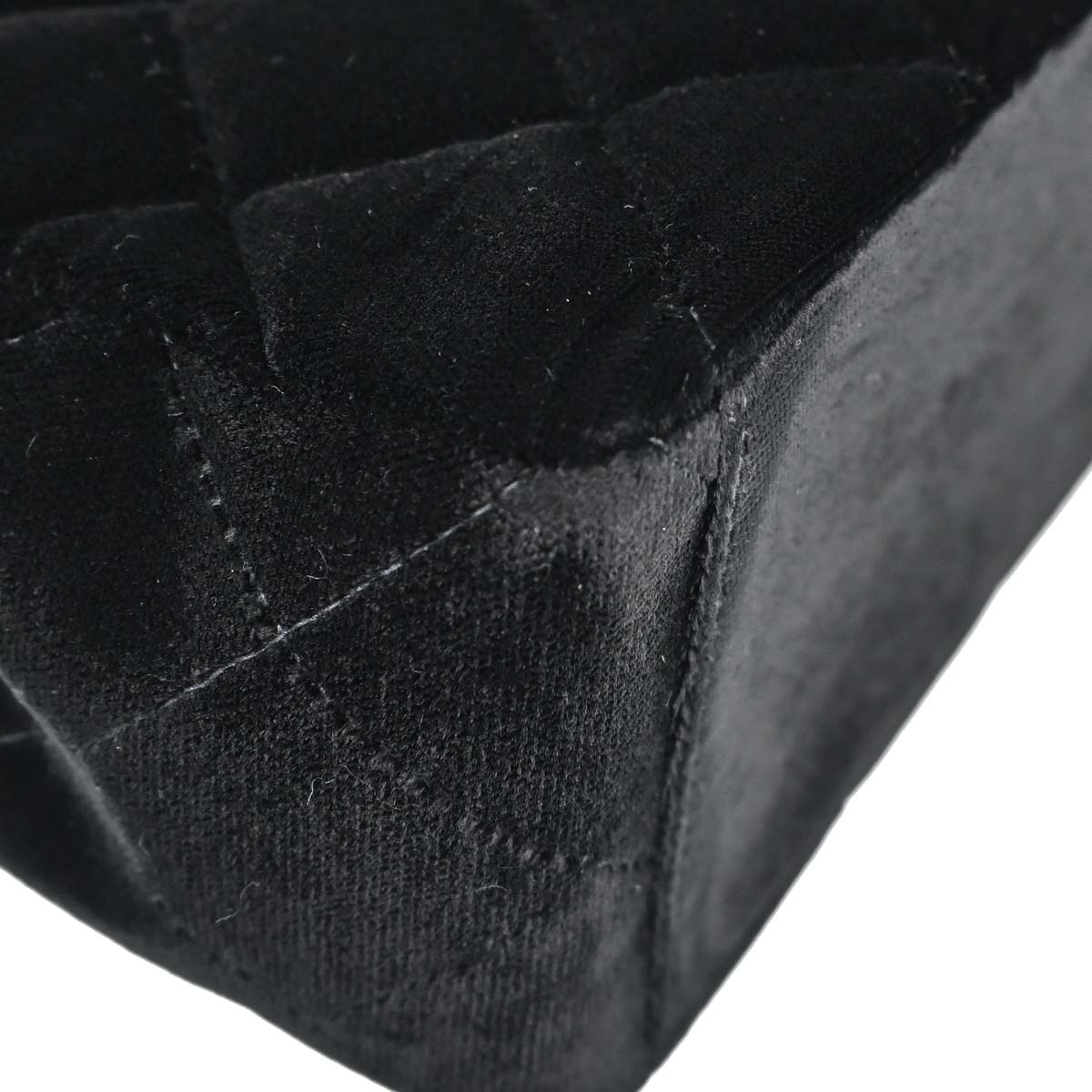 Chanel Black Velvet Shoulder Bag