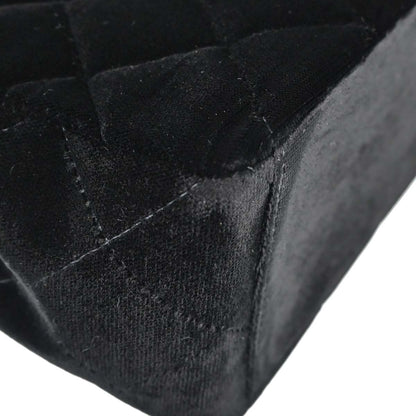 Chanel Black Velvet Shoulder Bag