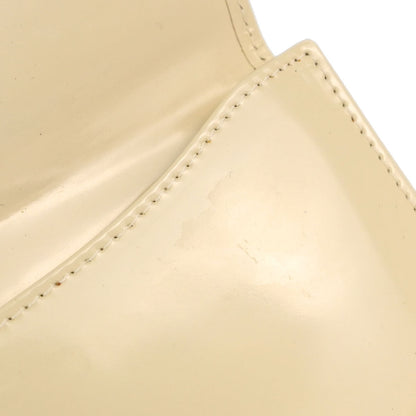 Christian Dior Ivory Patent Leather Bifold Long Wallet