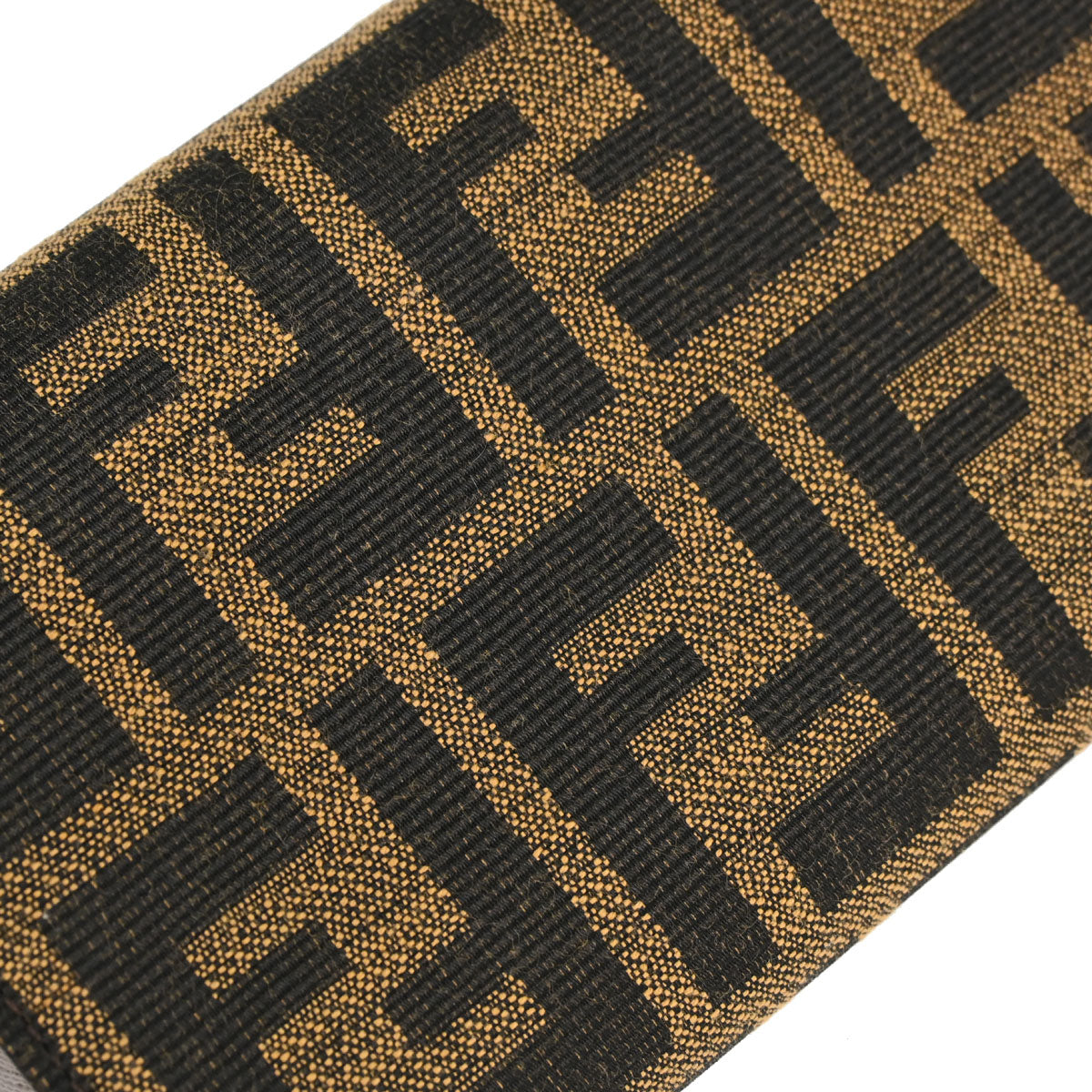 Fendi Brown Zucca Trifold Wallet Purse