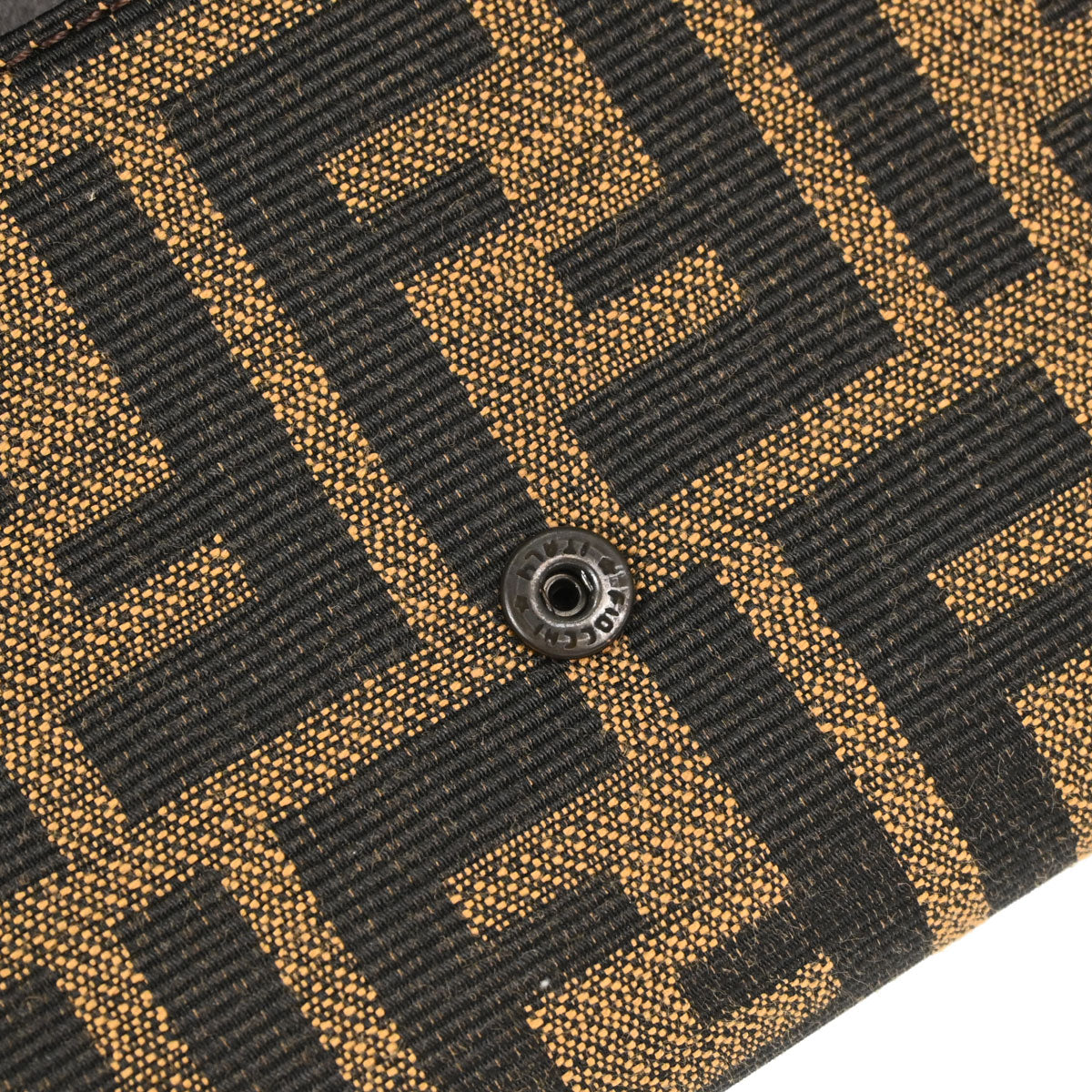 Fendi Brown Zucca Trifold Wallet Purse