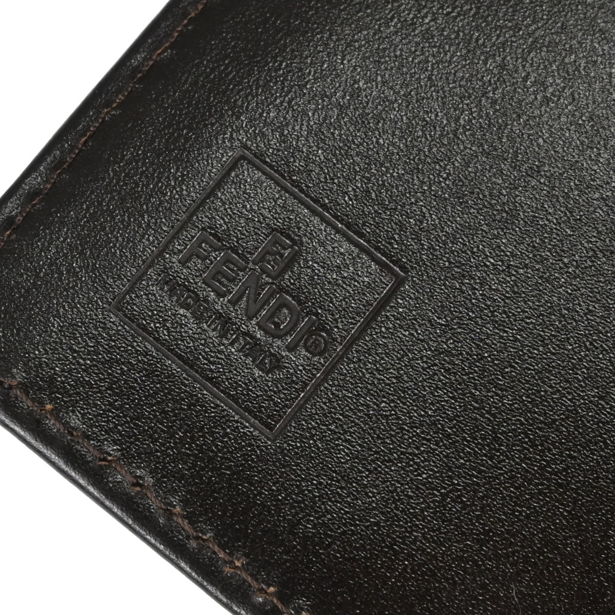 Fendi Brown Zucca Trifold Wallet Purse