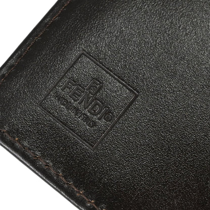 Fendi Brown Zucca Trifold Wallet Purse
