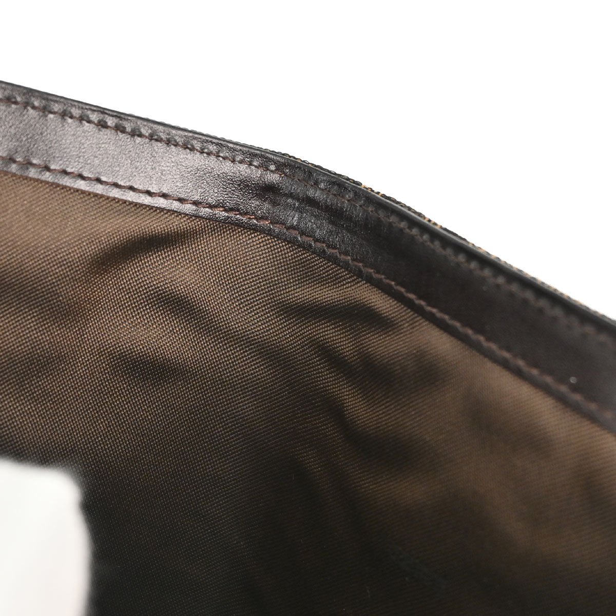 Fendi Brown Zucca Trifold Wallet Purse