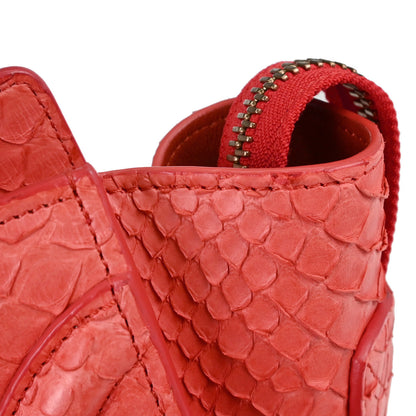 Celine * Red Python Luggage Micro Tote Handbag