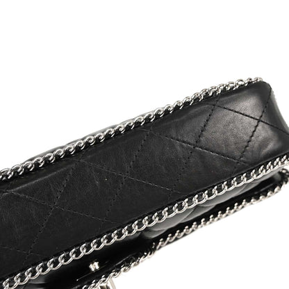 Chanel Black Lambskin Chain Around East West Shoulder Bag