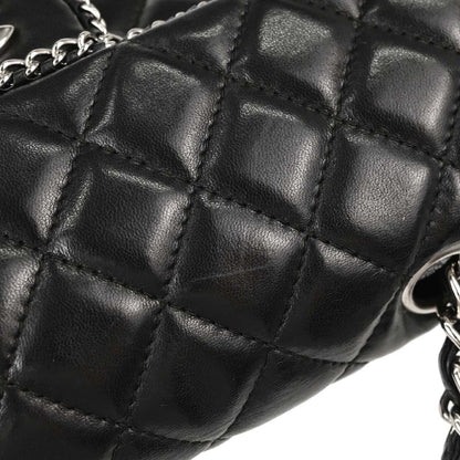 Chanel Black Lambskin Chain Around East West Shoulder Bag