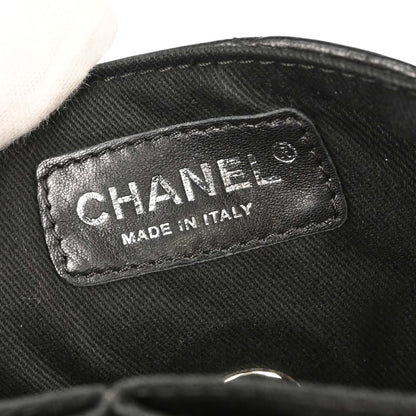 Chanel Black Lambskin Chain Around East West Shoulder Bag