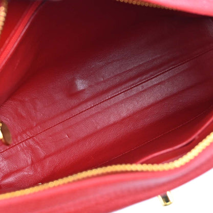 Chanel Red Caviar Skin Camera Bag Small