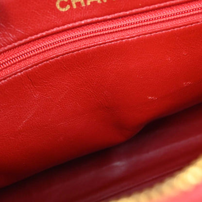 Chanel Red Caviar Skin Camera Bag Small