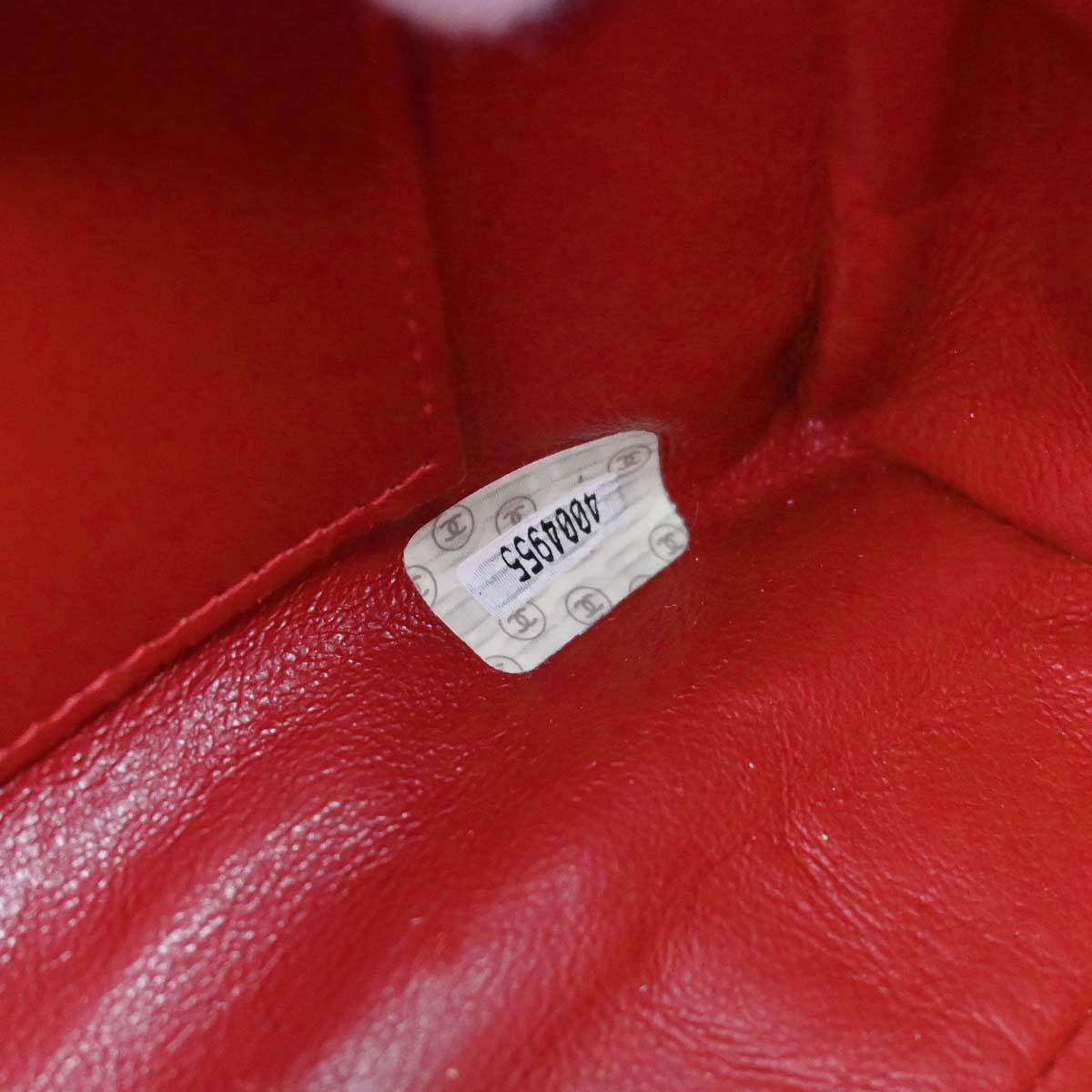 Chanel Red Caviar Skin Camera Bag Small