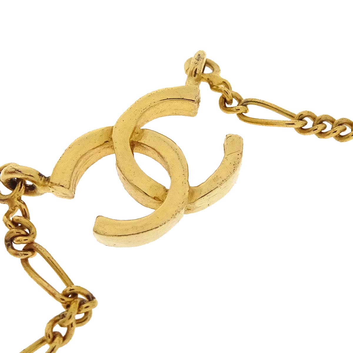 Chanel Gold CC Chain Pendant Necklace 1982