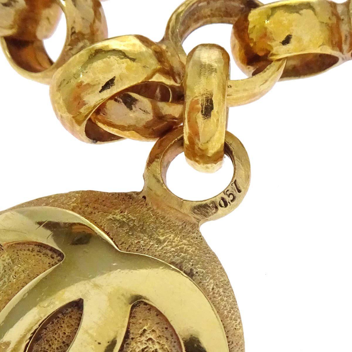 Chanel Medallion Chain Pendant Necklace Gold 29/3057